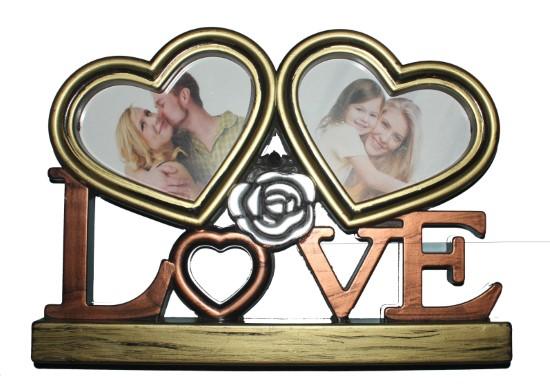 🎁❤️ 2 Photo Frame – “Love” Written