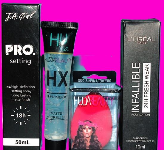 💄 L’Oréal Paris Infallible 24H Fresh Wear Foundation – Shade 15 Free Primer + Free Setting Spray + Free Sponge