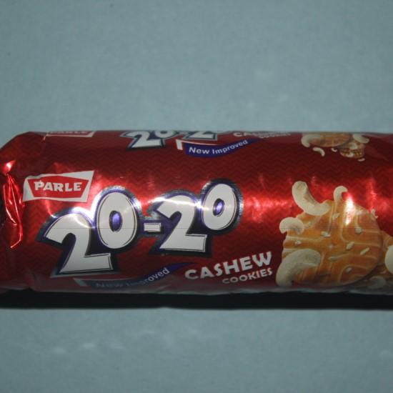 Parle -20-20-cashew cookies -75g pack of 12pc